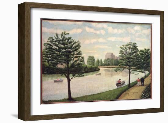 Along the Susquehanna (Oil on Canvas)-John Kane-Framed Giclee Print