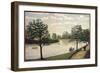 Along the Susquehanna (Oil on Canvas)-John Kane-Framed Giclee Print