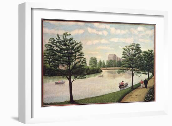 Along the Susquehanna (Oil on Canvas)-John Kane-Framed Giclee Print