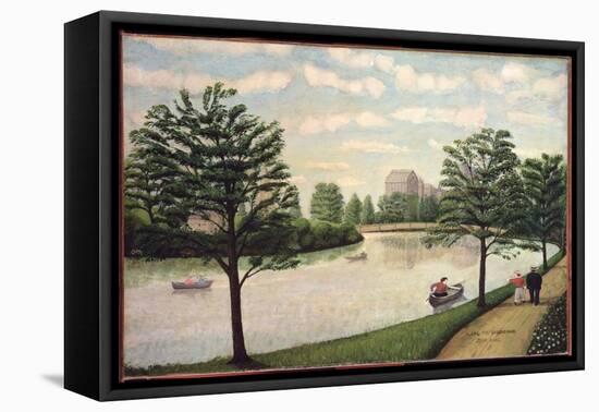 Along the Susquehanna (Oil on Canvas)-John Kane-Framed Stretched Canvas