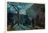 Along the Wall at Nightfall, 1881-Paul Gauguin-Framed Giclee Print