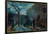 Along the Wall at Nightfall, 1881-Paul Gauguin-Framed Giclee Print