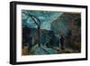 Along the Wall at Nightfall, 1881-Paul Gauguin-Framed Giclee Print