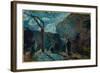 Along the Wall at Nightfall, 1881-Paul Gauguin-Framed Giclee Print