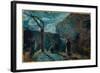 Along the Wall at Nightfall, 1881-Paul Gauguin-Framed Giclee Print