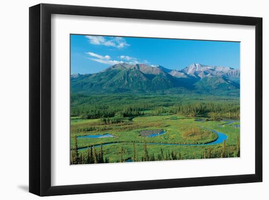 Along Tok Cut Alaska-null-Framed Art Print