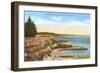 Along West Cliff Drive, Santa Cruz, California-null-Framed Art Print