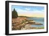 Along West Cliff Drive, Santa Cruz, California-null-Framed Art Print