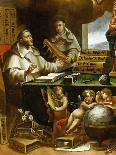 St Paul Appears to St Albert the Great and St Thomas of Aquinas-Alonso Antonio Villamor-Giclee Print