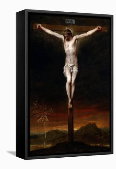 Alonso Cano / 'The Crucifixion', Middle 17th century, Spanish School, Oil on canvas, 130 cm x 96...-ALONSO CANO-Framed Stretched Canvas