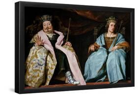 Alonso Cano / 'Two Spanish Kings', ca. 1641, Spanish School, Oil on canvas, 165 cm x 227 cm, P0...-ALONSO CANO-Framed Poster