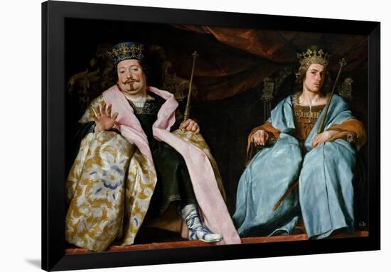 Alonso Cano / 'Two Spanish Kings', ca. 1641, Spanish School, Oil on canvas, 165 cm x 227 cm, P0...-ALONSO CANO-Framed Poster