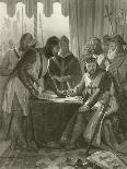 King John Signing Magna Carta, 1215-Alonzo Chappel-Giclee Print