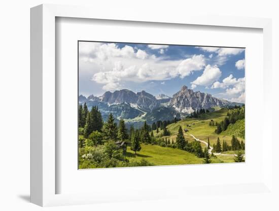 Alp Close Corvara, 'Puezgruppe' (Mountain Range) Behind, the Dolomites, South Tyrol, Italy, Europe-Gerhard Wild-Framed Photographic Print