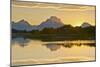 Alpenglow At Sunset, Oxbow, Grand Teton National Park, Wyoming, USA-Michel Hersen-Mounted Photographic Print