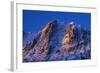 Alpenglow on Carson Peak Above Silver Lake, Eastern Sierra, California-David Wall-Framed Photographic Print