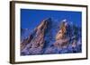 Alpenglow on Carson Peak Above Silver Lake, Eastern Sierra, California-David Wall-Framed Photographic Print