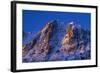 Alpenglow on Carson Peak Above Silver Lake, Eastern Sierra, California-David Wall-Framed Photographic Print