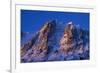 Alpenglow on Carson Peak Above Silver Lake, Eastern Sierra, California-David Wall-Framed Photographic Print