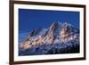 Alpenglow on Carson Peak Above Silver Lake, Eastern Sierra, California-David Wall-Framed Photographic Print