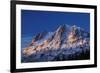 Alpenglow on Carson Peak Above Silver Lake, Eastern Sierra, California-David Wall-Framed Photographic Print