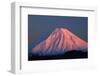 Alpenglow on Mt. Ngauruhoe at dawn, Tongariro NP, Central Plateau, N Island, New Zealand-David Wall-Framed Photographic Print