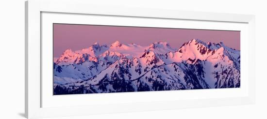 Alpenglow on Mt Olympus-Douglas Taylor-Framed Photo