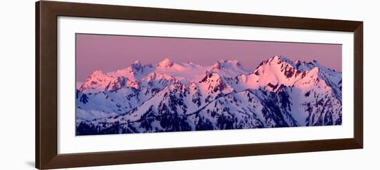 Alpenglow on Mt Olympus-Douglas Taylor-Framed Photo