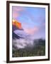 Alpenglow, Sunset Colors the Top of El Capitan, Yosemite, California, USA-Tom Norring-Framed Photographic Print