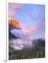 Alpenglow, Sunset Colors the Top of El Capitan, Yosemite, California, USA-Tom Norring-Framed Photographic Print