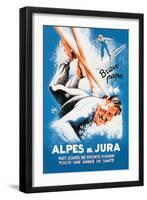 Alpes and Jura-Eric De Coulon-Framed Art Print