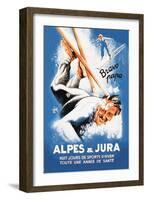 Alpes and Jura-Eric De Coulon-Framed Art Print