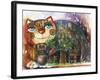 Alpes Cat-Oxana Zaika-Framed Giclee Print