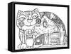 Alpes Cat-Oxana Zaika-Framed Stretched Canvas