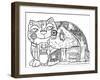 Alpes Cat-Oxana Zaika-Framed Giclee Print