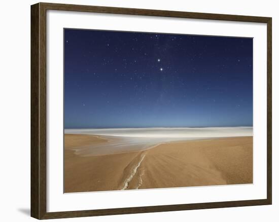 Alpha and Beta Centauri Seen from the Beach in Miramar, Argentina-Stocktrek Images-Framed Photographic Print