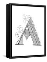 Alphabet - A-Neeti Goswami-Framed Stretched Canvas