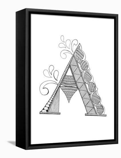 Alphabet - A-Neeti Goswami-Framed Stretched Canvas