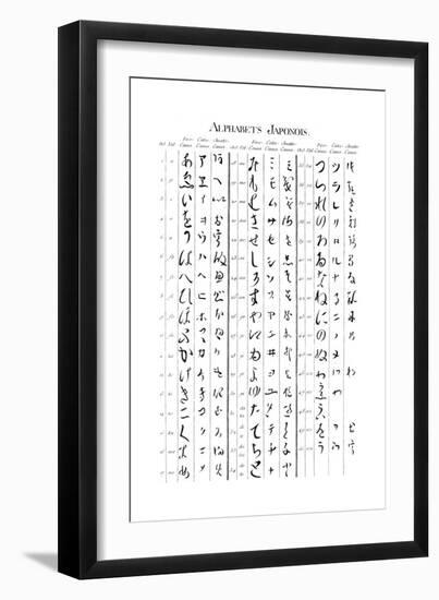 Alphabet and Typography-null-Framed Giclee Print