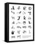 Alphabet Animals A-Z-Stacy Hsu-Framed Stretched Canvas