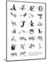 Alphabet Animals A-Z-Stacy Hsu-Mounted Art Print