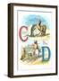 Alphabet Animals, C and D-null-Framed Art Print