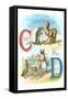 Alphabet Animals, C and D-null-Framed Stretched Canvas