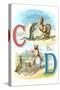 Alphabet Animals, C and D-null-Stretched Canvas