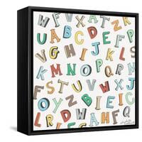 Alphabet Animals Letters-Elizabeth Caldwell-Framed Stretched Canvas