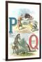 Alphabet Animals, P and Q-null-Framed Premium Giclee Print