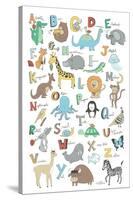 Alphabet Animals-Elizabeth Caldwell-Stretched Canvas