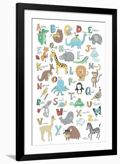 Alphabet Animals-Elizabeth Caldwell-Framed Giclee Print