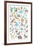 Alphabet Animals-Elizabeth Caldwell-Framed Giclee Print