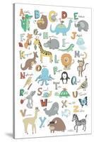 Alphabet Animals-Elizabeth Caldwell-Stretched Canvas